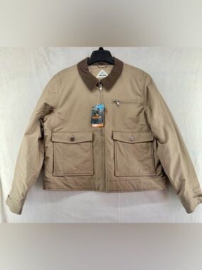 NWT Ridgecut Jacket Women XL Ranch Workwear Chore Canvas Full Zip Brown